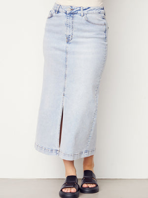 I SAY Torino Denim Skirt Skirts 670 Blue Wash Denim
