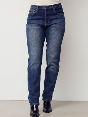 I SAY Torino Long Jeans Pants M21 Dark Marble Denim