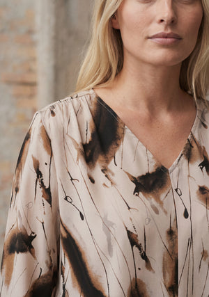 I SAY Venessa Blouse Blouses M11 Camel Drawing