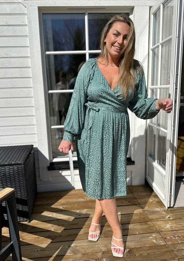 I SAY Vera Wrap Dress Dresses 832 Emerald