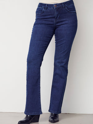 I SAY Verona Flare Jeans Pants K05 Dark Basic Wash