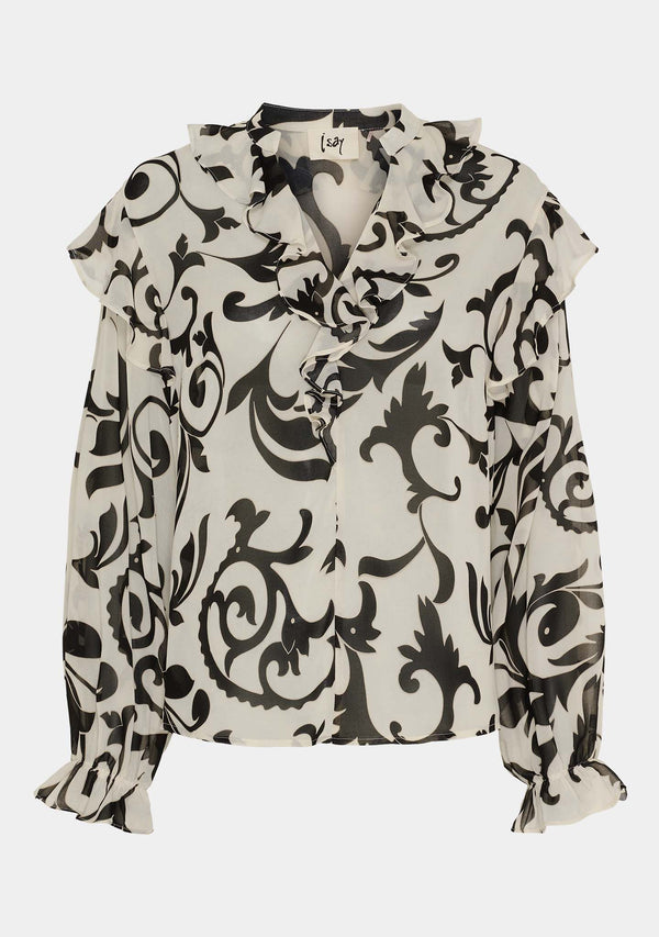 I SAY Vibse Flounce Blouse Blouses C60 Empire