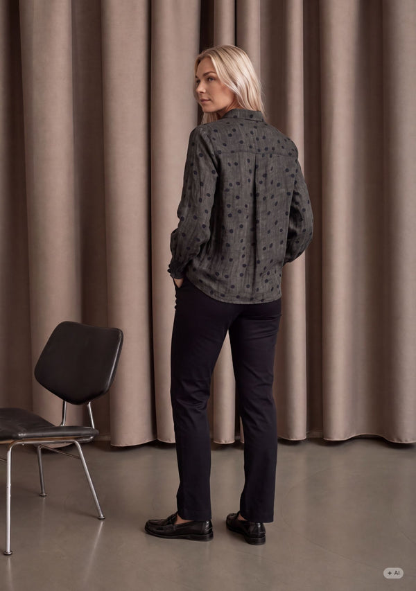 I SAY Vibse Shirt Shirts 337 Brown dots