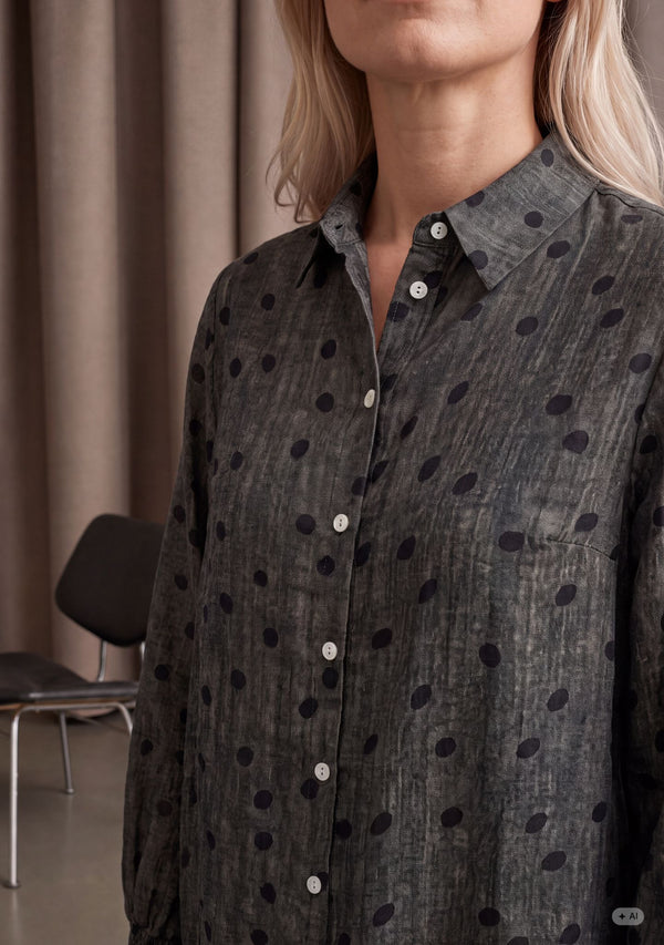 I SAY Vibse Shirt Shirts 337 Brown dots
