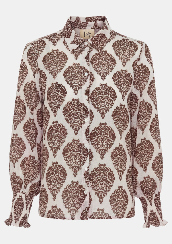 I SAY Vibse Shirt Shirts N85 Heritage Damask