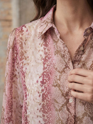 I SAY Vibse Shirt Shirts N86 Rose Snake
