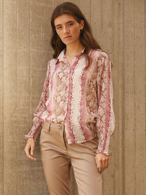 I SAY Vibse Shirt Shirts N86 Rose Snake