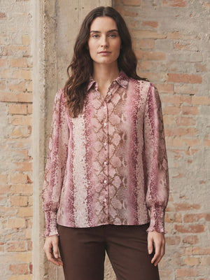 I SAY Vibse Shirt Shirts N86 Rose Snake