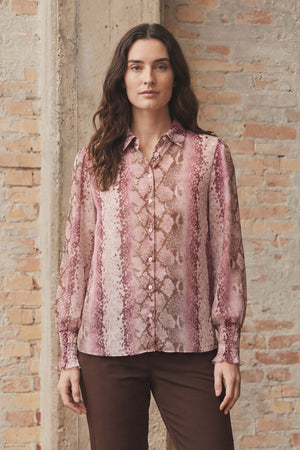 I SAY Vibse Shirt Shirts N86 Rose Snake