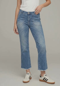 I SAY Como Flare Jeans Pants I55 Como Blue Wash