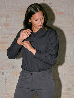 I SAY Bellis Classic Shirt Shirts 900 Black