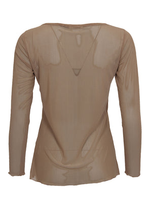 I SAY Fifi Mesh l/s O-Neck Tops 144 Cuban Sand