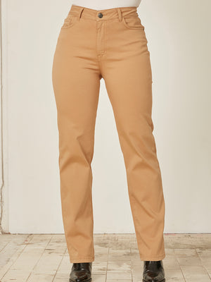I SAY  Isay Long Straight Pant Pants 102 Camel