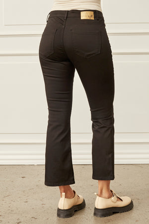 I SAY Lido Button Jeans Pants 900 Black