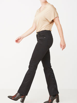 I SAY Lido Flare Jeans Pants 900 Black