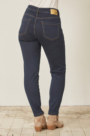 I SAY Lido Zip Jeans Pants 693 Denim Blue Unwashed