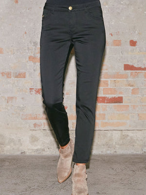 I SAY Lido Zip Jeans Pants 900 Black