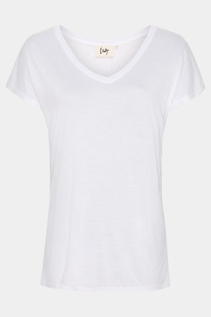 I SAY Nugga V-Neck T-Shirt Basics 100 White