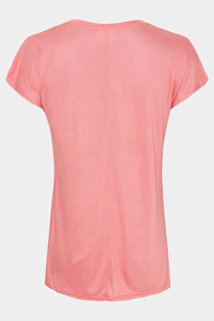 I SAY Nugga V-Neck T-Shirt Basics 407 Autumn Rose