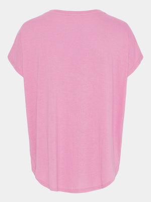 I SAY Tess O-Neck T-Shirt Basics 516 Pink