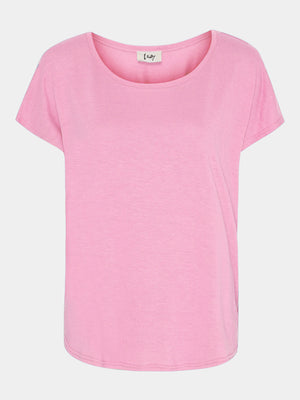 I SAY Tess O-Neck T-Shirt Basics 516 Pink