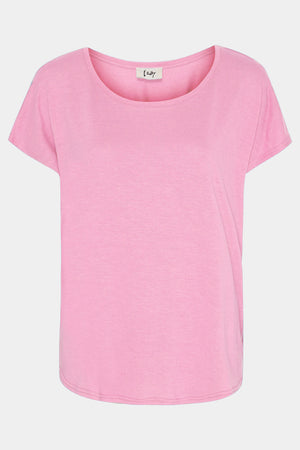I SAY Tess O-Neck T-Shirt Basics 516 Pink