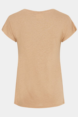 I SAY Tess V-Neck T-Shirt T-Shirts 102 Camel